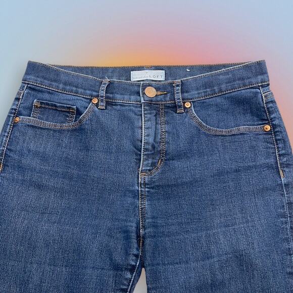 LOFT Women’s 28 / 6 Skinny Blue Jeans - Picture 1 of 3